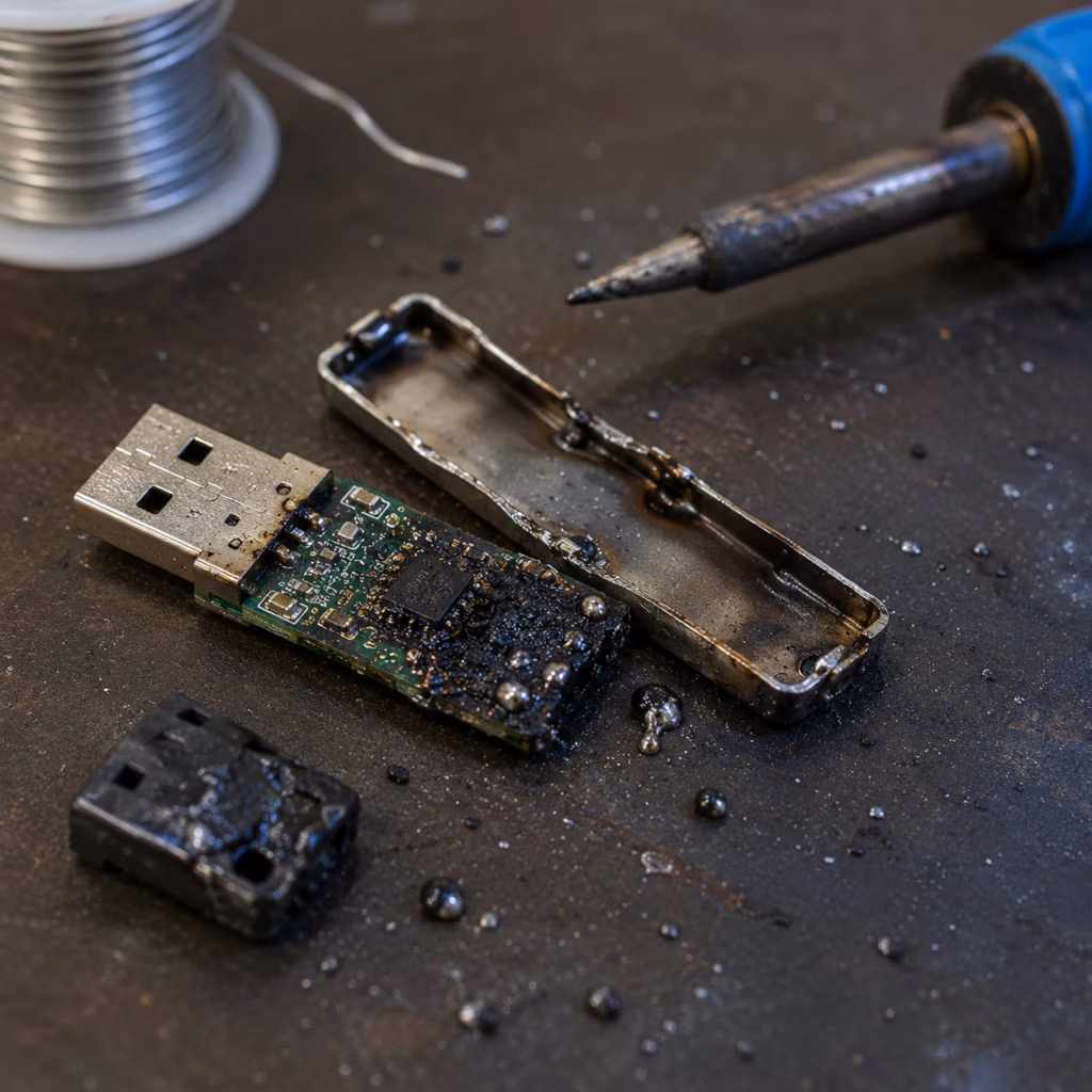 Failed DIY Thumb Drive Repair