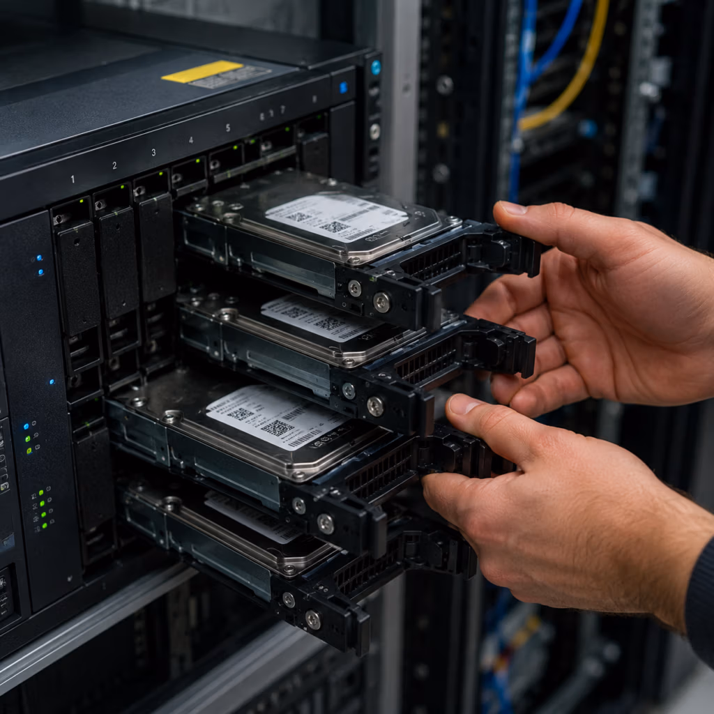 Label drives before pulling