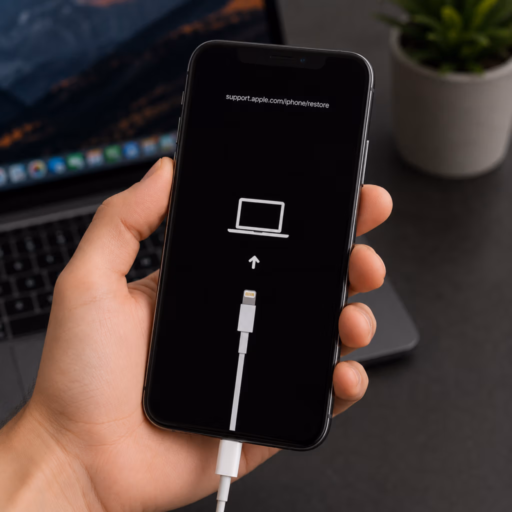 Recover iPhone in recovery mode